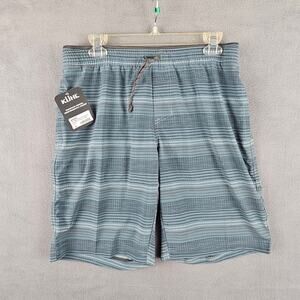 Kuhl Vantage Short Men's 10 Inch Inseam Deep Waters Texturee Stripes Size Medium